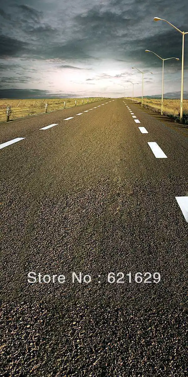 

Suburban road 10'x20' CP Computer-painted Scenic Photography Background Photo Studio Backdrop HY-CM-0093