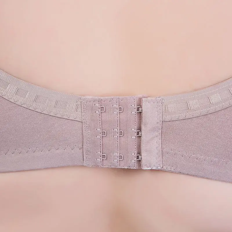 Xiushiren Cotton Everyday Wireless Full-Coverage Leisure Bras Embroidery Bra Top Women Lace Underwear Plus Size Bralette 38D-48E