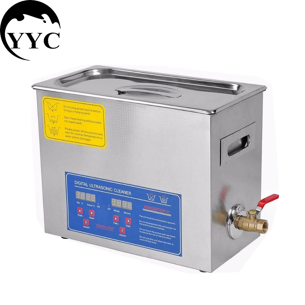Stainless Steel PS 30A 110V / 220V 6L Industry Heated Ultrasonic Cleaner Heater Timer Cleaner