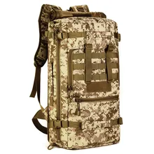 

50L Large Capacity Men Travel Bag Outdoor Mountaineering Backpack Hiking Camping Multi-purpose Nylon Bucket Shoulder Bags