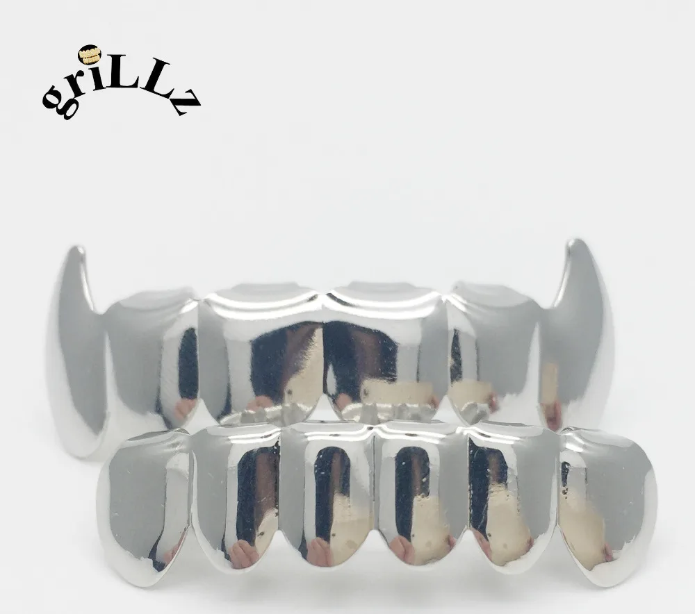 Набор грилей для верхнего и нижнего гриля фирмы GRILLZ CUSTOM FIT хип хоп ЗУБЫ|hiphop teeth
