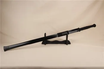 

Chinese sword handmade copper fittings China swords folding steel antique collection hand grinding Han Dynasty black