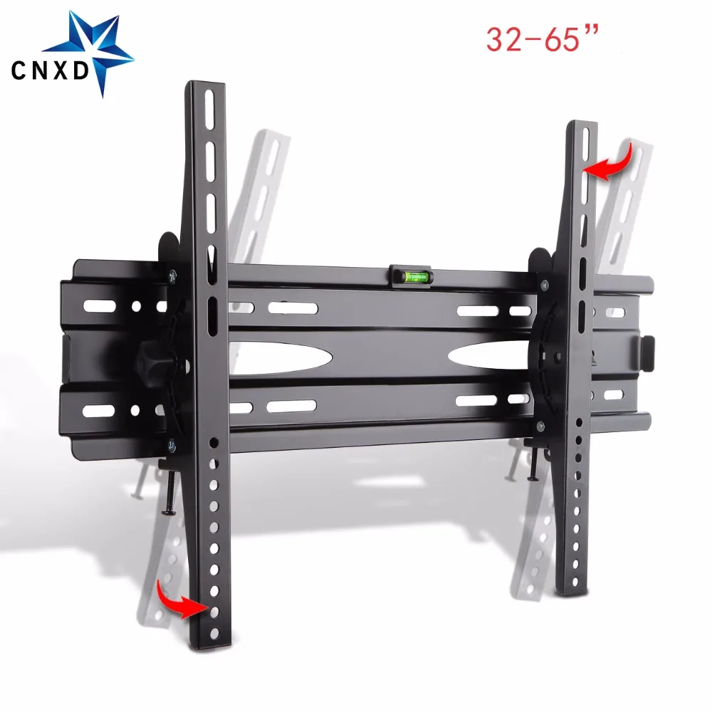 CNXD Universal TV Wall Mount Adjustable Ultra Slim Plasma Tilted Monitor LCD LED HD TV Wall Bracket Suitable For 32''-65'' CNXD Universal TV Wall Mount Adjustable Ultra Slim Plasma Tilted Monitor LCD LED HD TV Wall Bracket Suitable For 32''-65''