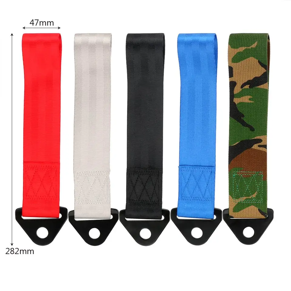Trailer Rope Professional Shackle 5 Color Emergency Vehicle Universal Strap Tow for Car Camouflage