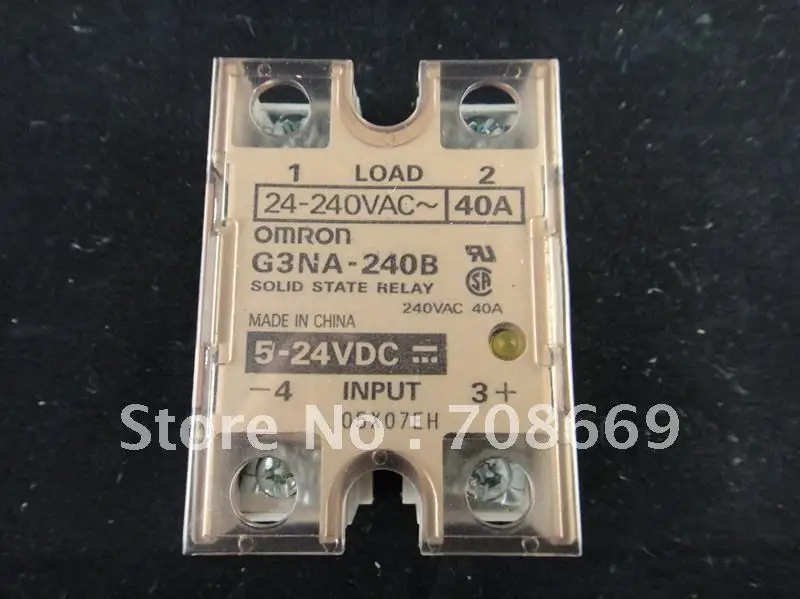 

Твердотельные реле типа 240VAC 40A с теплоотводом