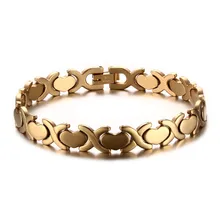 Женские браслеты из нержавеющей стали с сердечками и теннисными цепочками Серебряного и золотого цветов, модные ювелирные изделия