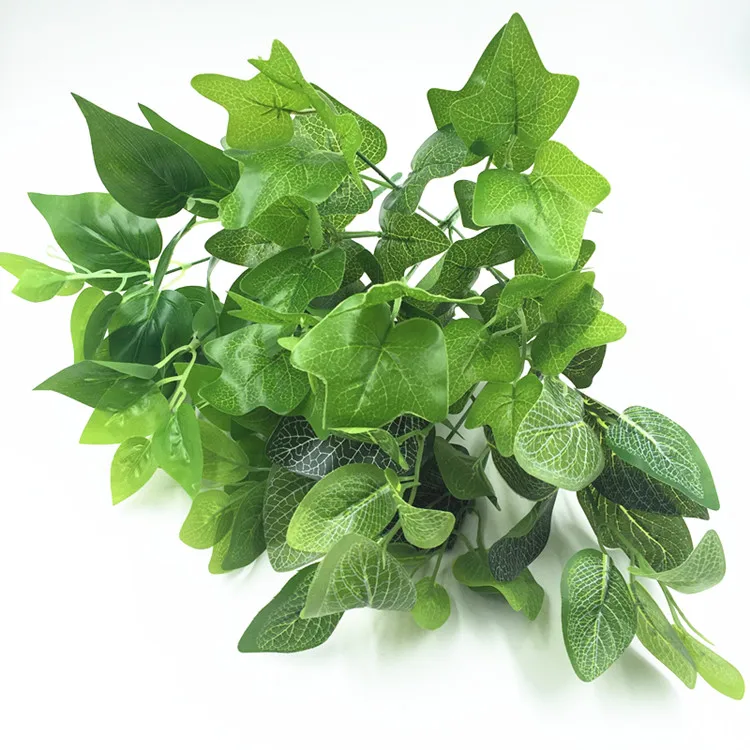 

New Artificial fake flower green leaf ornamental plants Radish sweet potato leaves