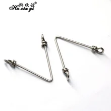 HXY 50 шт. V тип соединитель из нержавеющей стали V тип большой растяжимый морской рыбалки быстрая вилка рыболовные снасти аксессуары