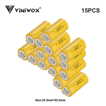 

2200mAh Rechargeable Battery Cell SC 1.2V Ni-CD Power Tool Battery Subc Cells For Makita Bosch Hitachi Robot Cleaner Electrical