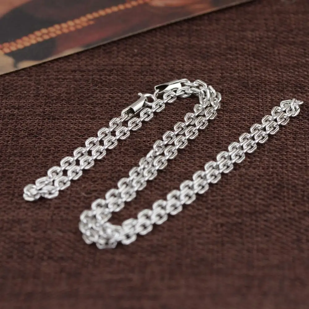 BALMORA, Настоящее 925 пробы, серебряные ювелирные цепочки, ожерелье s для мужчин, тайское серебряное ожерелье 18-32 дюйма, аксессуары, подарки 0096