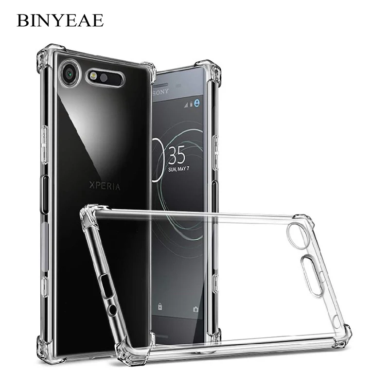 Противоударный прозрачный силиконовый чехол для Sony Xperia X XA XZ XZs L1 XA1 XZ1 L2 XA2 XZ2 Compact Plus