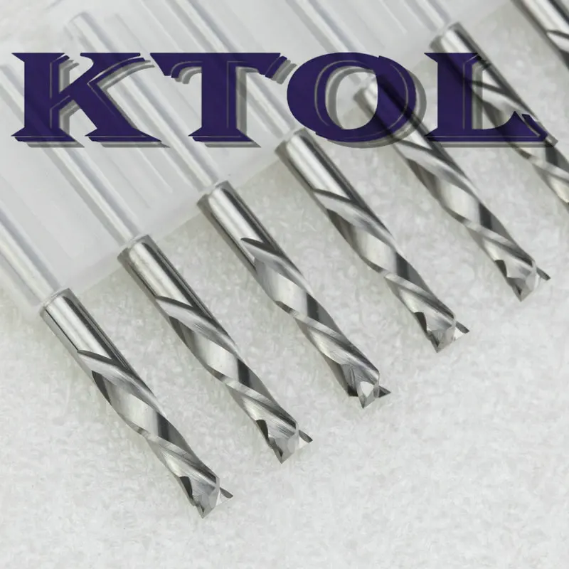 up down cut 2 flute cnc milling cutter wood router bit set_1