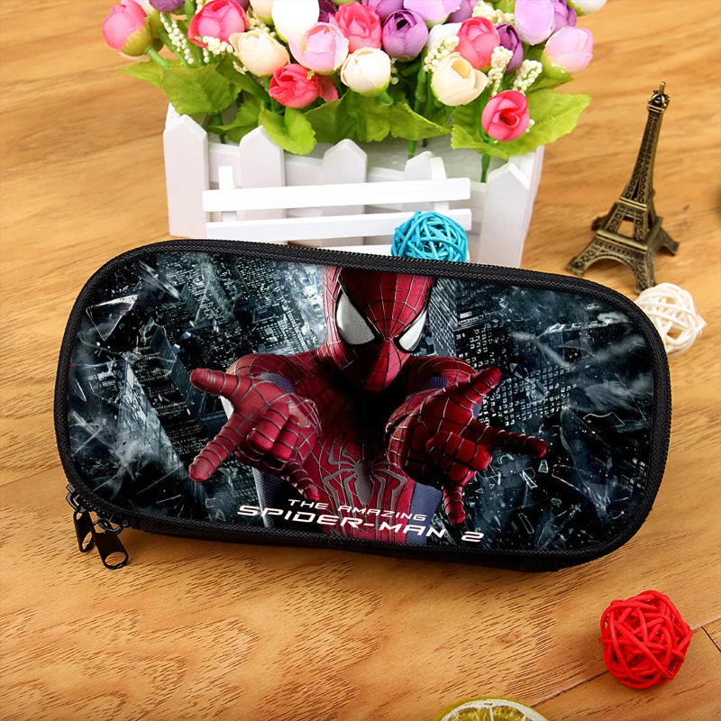 

Superhero Spiderman Boy Girl Cartoon Pencil Case Bag School Pouches Children Pen Bag Kids Wallet