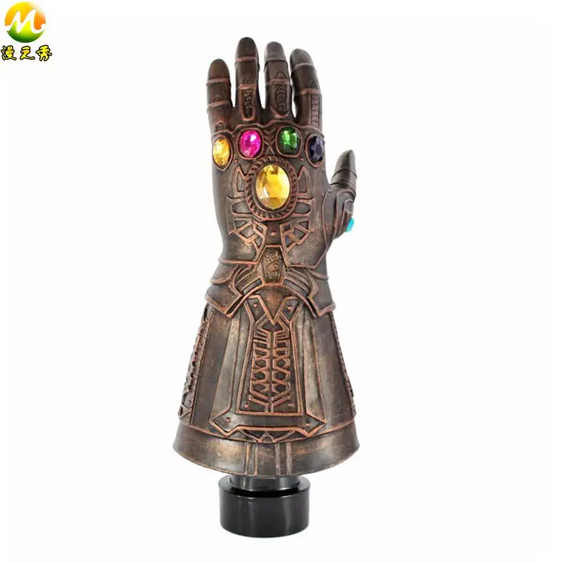 

Newest Thanos Infinity Gauntlet Soft Latex Gloves Avengers Infinity War Cosplay Prop For Halloween One Size Free Shipping