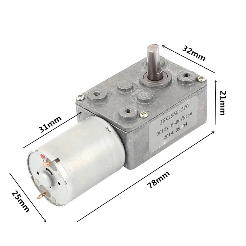 DC 12V редукторный мотор червь Реверсивный высокий крутящий момент турбо редуктор ed мотор 2-100 об./мин мини Электрический редуктор коробки передач