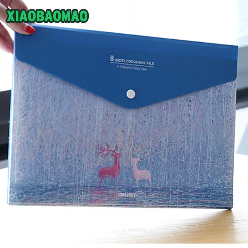 

Korea elk Briefcase Document Storage Folder Office School Supplies Large Capacity Professional File Bag package A4 8 layer