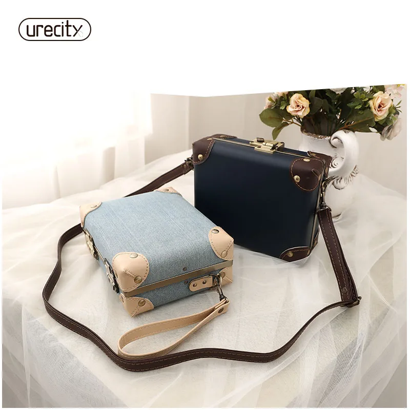 

2018 new women handbags solid vintage retro solid Oxford and pu leather solid high quality free shipping two colors