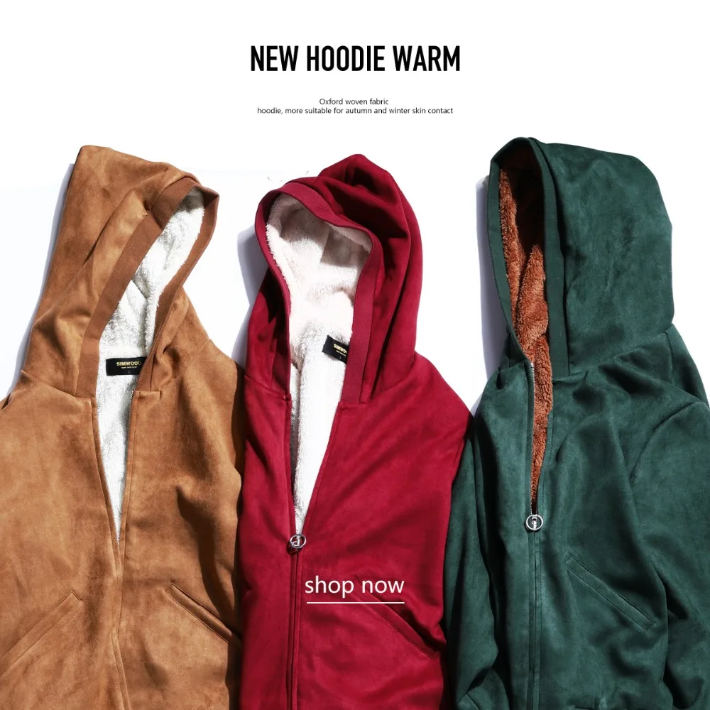 

SIMWOOD 2019 Winter Men Jackets Fashion Casual Thick Short Jackets Warm Oxford Hoodie Trucker Coats Outwear Brand Jacket 180605