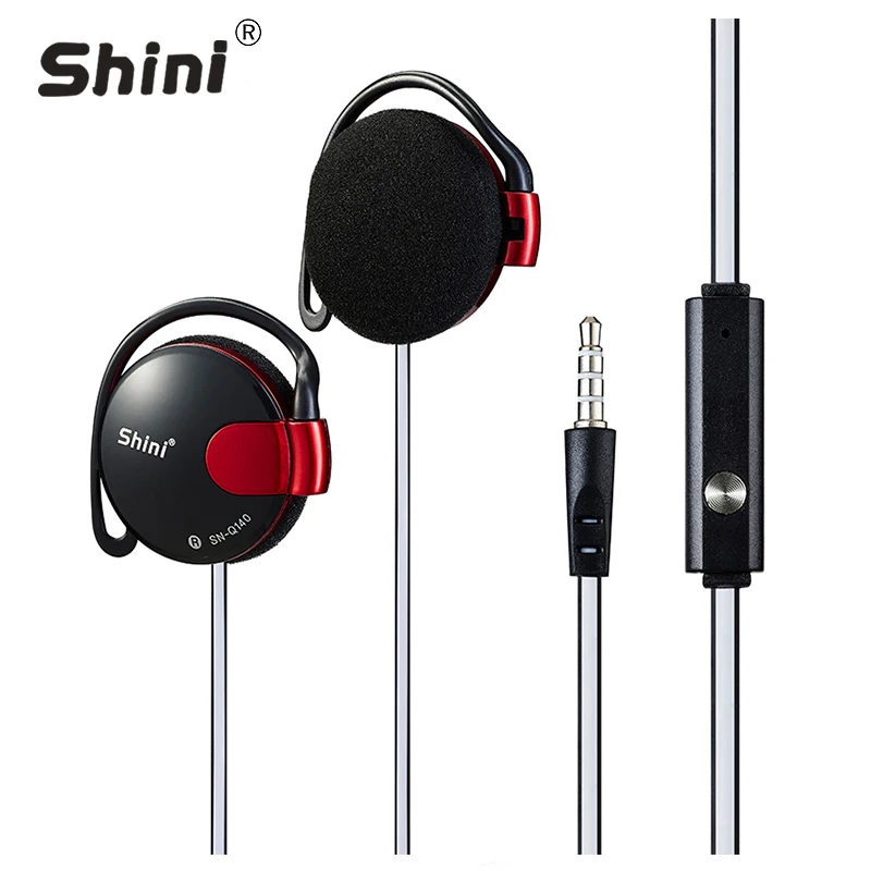 3.5mm Stereo Headphone Subwoofer Earphone Ear Hook Headset Untuk Telefon Bimbit Headset Factory Harga Borong Penghantaran Percuma