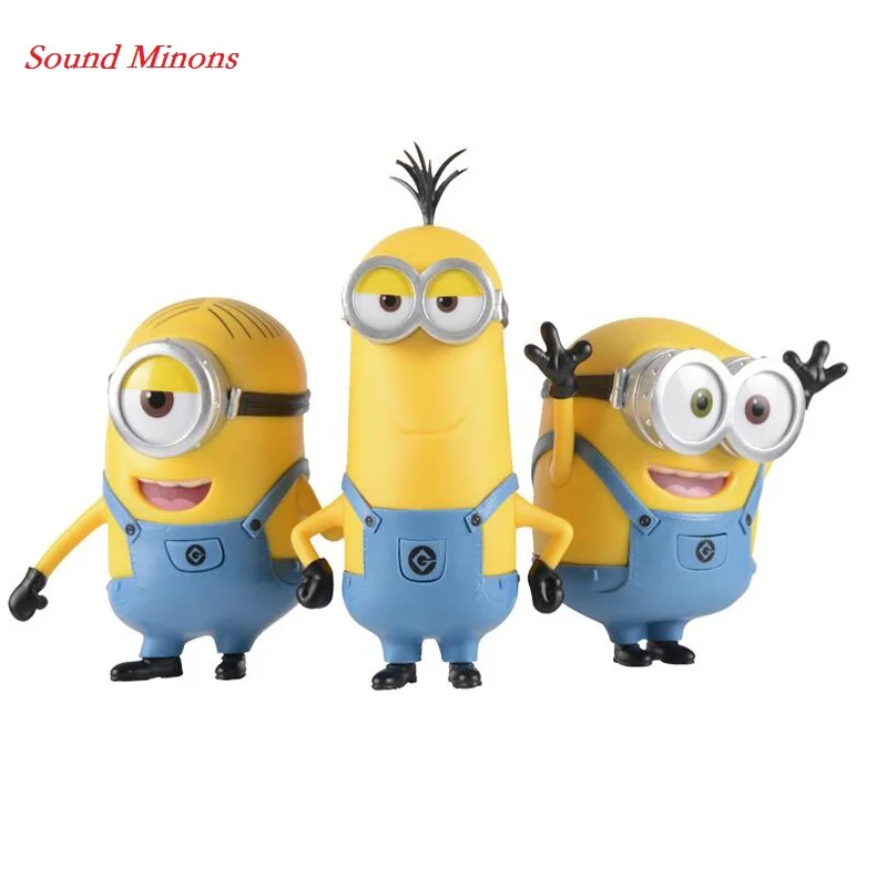 

DESPICABLE ME Sound MINION Model Toys 4 Different Voice Movie Soundtrack Gift Dolls Toys Action & Toy Figures