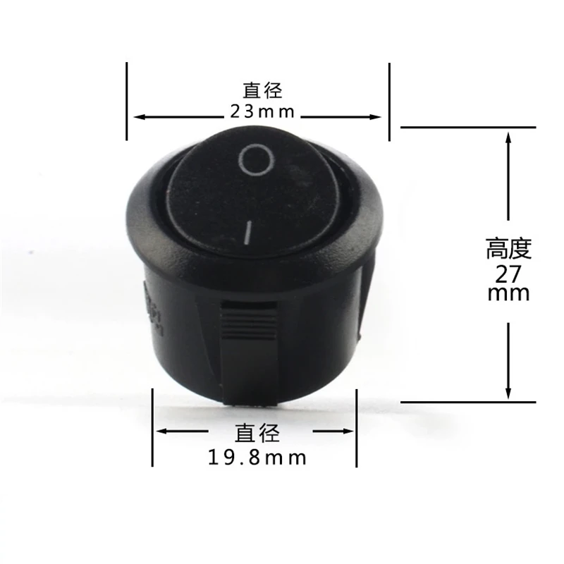 

2pcs/lot Replacement Round Power Switch Button Parts Random Color Shipping Two-position Cooking Machine Table Lamp Switch Parts