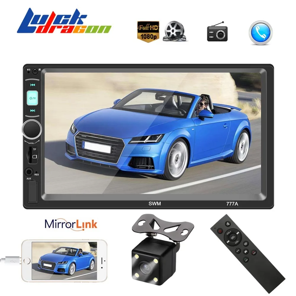 

Autoradio MP5 Multimidia Player Car Radio 2 din Car Audio Reverse image Auto Radio Car Stereo Bluetooth Miirrorlink Touch Screen