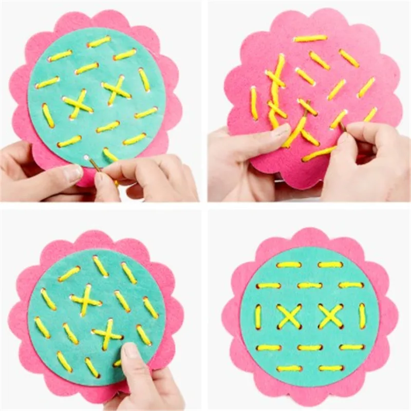

Teaching Kindergarten Manual DIY Weave Cloth Baby Early Learning Education Toys Montessori Teaching Aids Math Toy