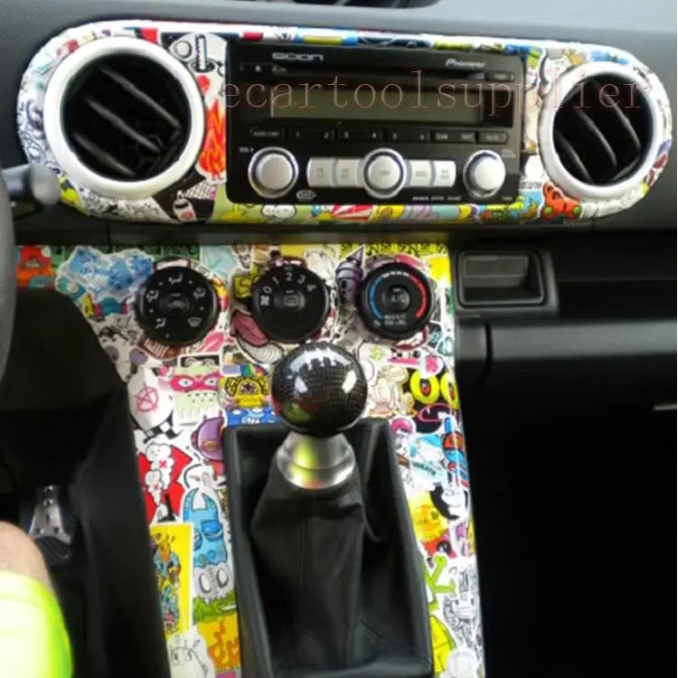 60 &quotx 20&quot JDM свинья мультфильм Граффити покрытие с наклейками на автомобиль