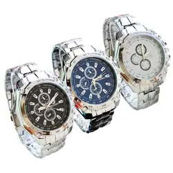 Популярные Модные простые Стиль Для Мужчин's Наручные часы досуга кварцевые Для мужчин часы 3 цвета Горячая Ssale часы Улыбка HB88