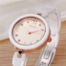 New Arrival Okay1234 100% Ceramic BrandKEZZI Women Wristwatch Crystal Stone Ceramic Watch Girls free transport