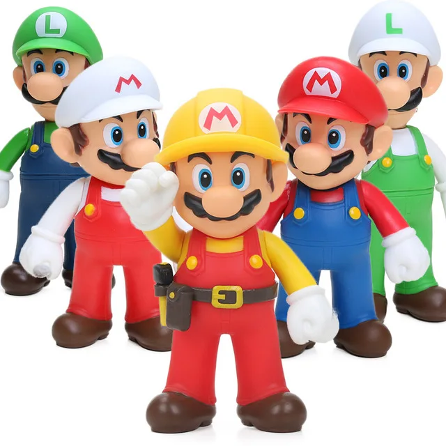 Super Mario Bros Yoshi Luigi Mario PVC Action Figures Toys 12cm Collection Model Funny Anime Figurines Kids Toy For Children Super Mario Bros Yoshi Luigi Mario PVC Action Figures Toys 12cm Collection Model Funny Anime Figurines Kids Toy For Children