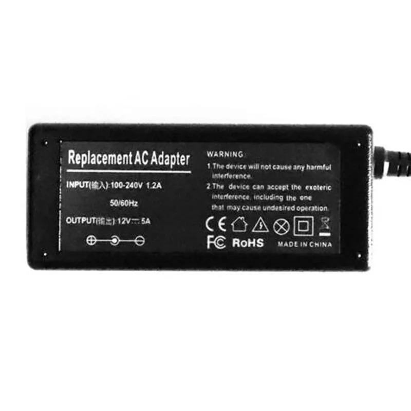 Качество 12 V 5A 5 amp 60 W DC адаптер питания Трансформатор светодиодные полосы CCTV