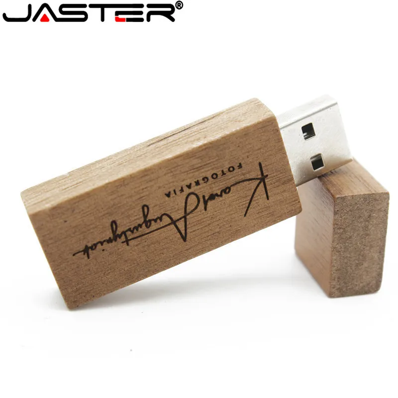 JASTER (1 шт. бесплатный логотип) Деревянная Карта памяти usb флеш накопитель из