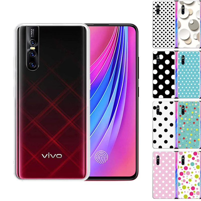 2019 New Arrivals Soft Silicone TPU Case for Vivo V15 Pro Wave Point Phone Cases Cover Coque Fundas