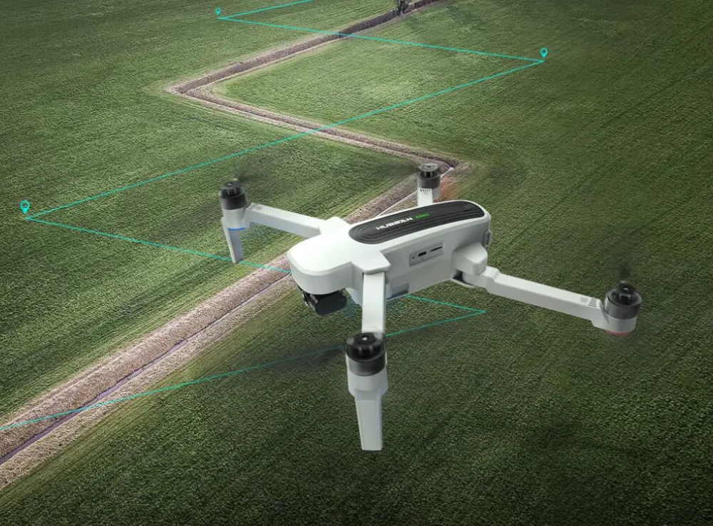 Квадрокоптер Hubsan H117S Zino GPS 5 8G 1 км складной FPV с камерой 4K UHD 3 осевой RC|Дроны камерой|