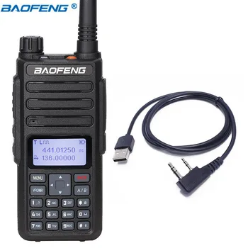 

Baofeng DM-860 Digital walkie talkie Tier 2 tier ii Dual Time Slot DMR/Analog Ham Radio portable radio upgrade of dm5r+USB Cable