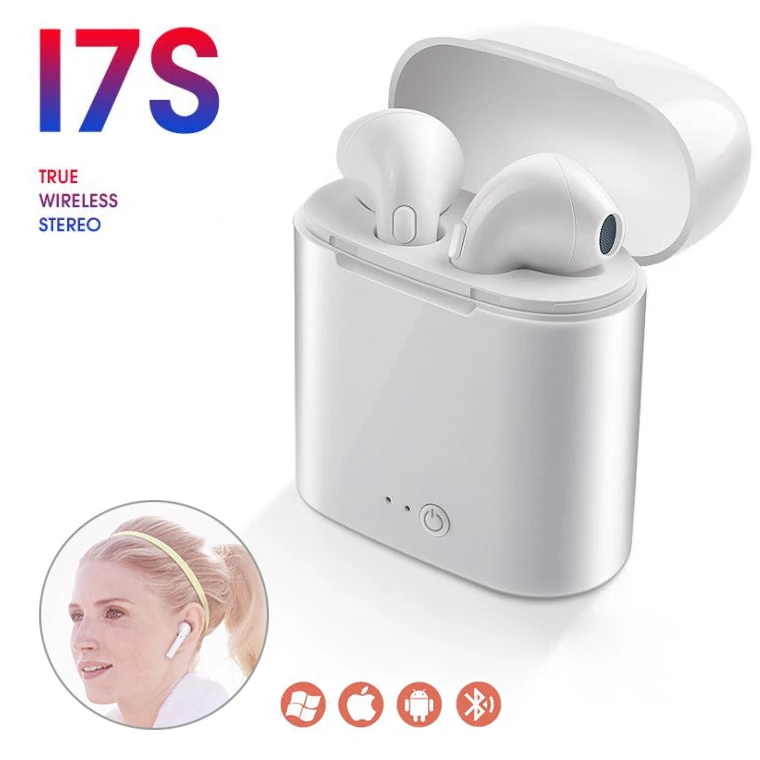 Набор головок Bluetooth наушники i7s TWS настоящие беспроводные вкладыши для Iphone huawei Xiaomi