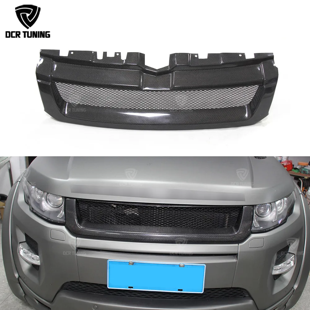 Передняя решетка из углеродного волокна для Land Rover Range Evoque 2012 2013 2014 2015|front grill|grill