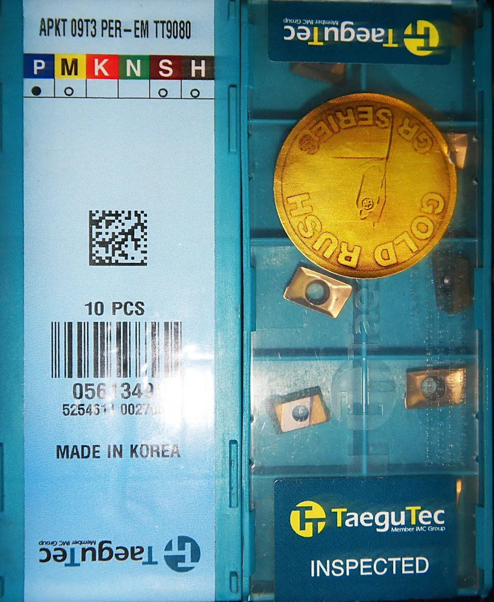 

Taegutec APKT09T3PER-EM TT9080 lathe turning tools wholesael freeshipping APKT 09T3 PER-EM TT9080