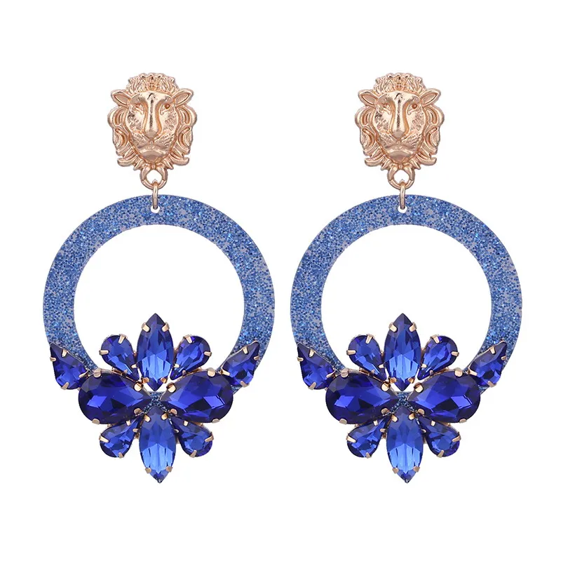 Earrings for woman drop earrings Sapphire