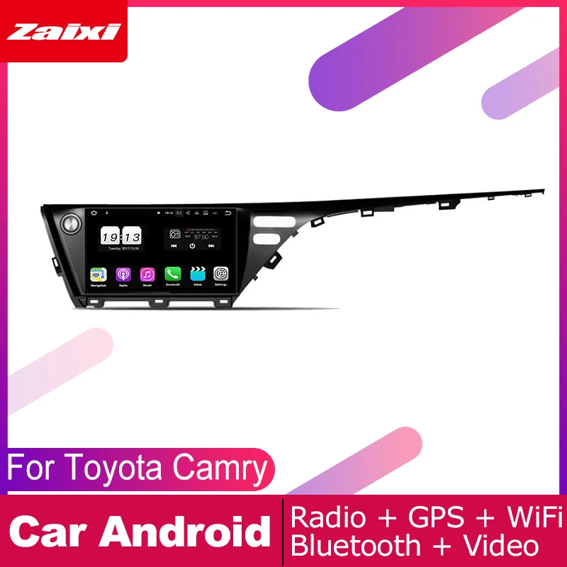 ZaiXi 2 DIN автопроигрыватель gps Navi навигация для Toyota Camry~ автомобильный Android мультимедийная система экран Радио стерео