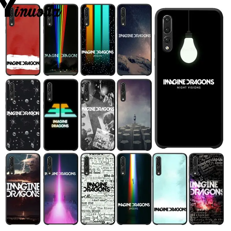

Yinuoda night music imagine dragons Black Cover for Huawei Mate9 10 Mate10 Lite P9 P10 Plus P20 Pro Honor10 View10 Cellphones