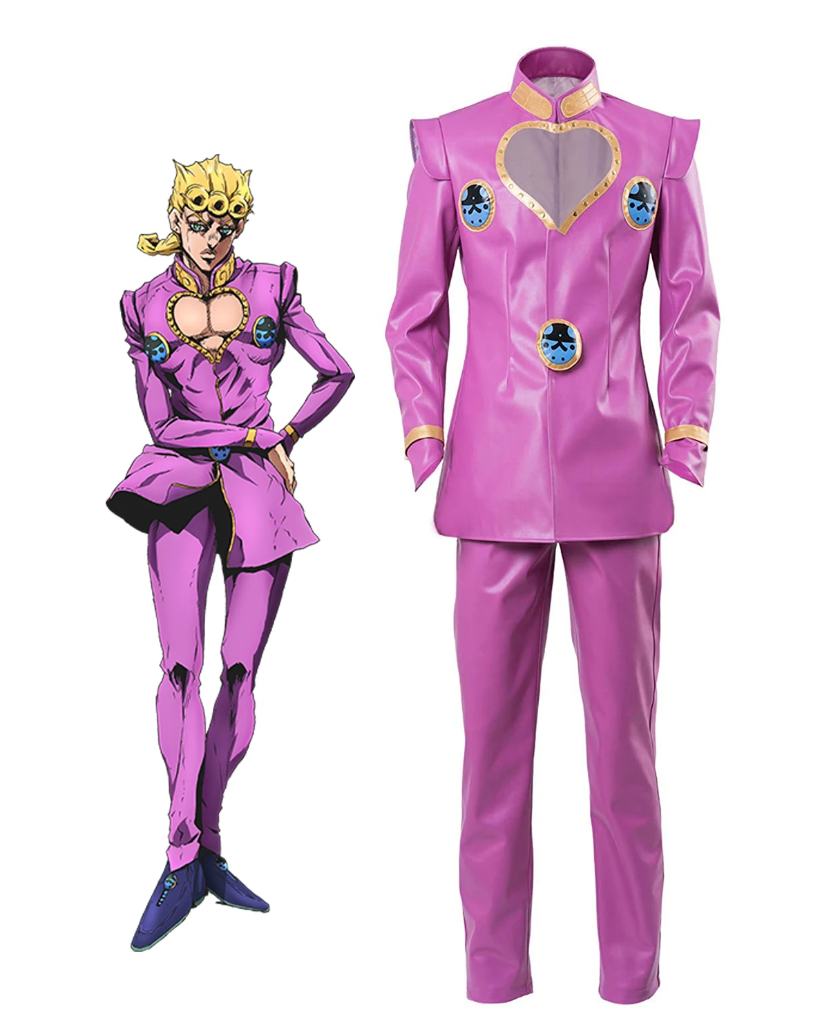 Anime JoJo's Bizarre Adventure Giorno Giovanna Cosplay Costume
