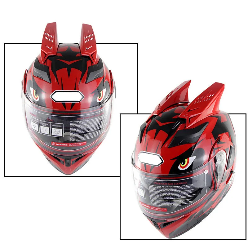 

Hot 1pair Motorbike Helmet Horns Punk Helmet Horn Motor Accessories BX