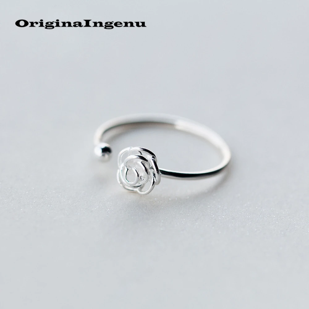 

925 Silver Ring Vintage Rose Jewelry Charm Boho Minimalism Friend Birthday Gift Haut Femme Anillos Bague Femme Rings for Women