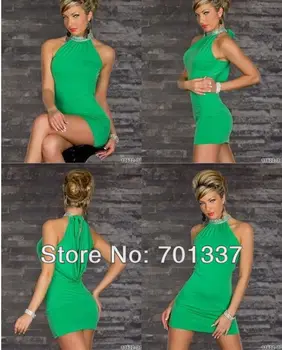 

4 Colors Sexy lingerie Mini Dress Club Wear Dance Party Dress M084