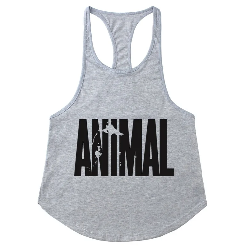 

2019new Gyms Stringer ANIMAL Tank Top Men Bodybuilding and Fitness Men's Singlets Tank Top Shirts gyms Clothes Sportswear Vest