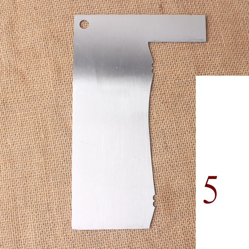 Stainless Steel Fondant Scraper Different Shapes Baking Pastry Spatulas Cream Scraper Cake Smoother Butter Knife Dough Cutter 6