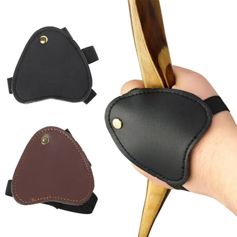 

Archery Hand Guard Finger Protector Shooting Hunting Outdoor Tactical Bow Arrow Compound Bow Faux Leather Protection Accessories