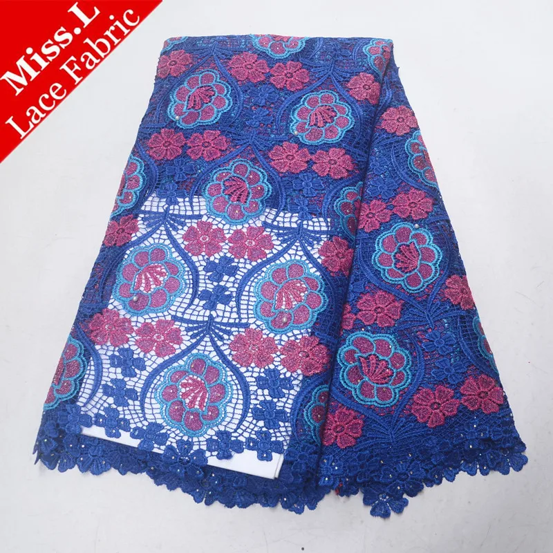 

Best Price African Water Soluble Lace Fabric With Stones Nigerian Lace Fabric African Cord Lace With Beads For Embroidered Dress